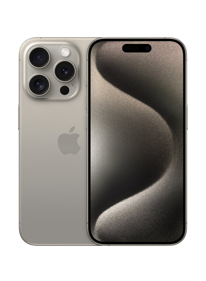 Apple - iPhone 15 Pro 512GB Natural Titanium 5G With FaceTime - Middle East Version - Image 1