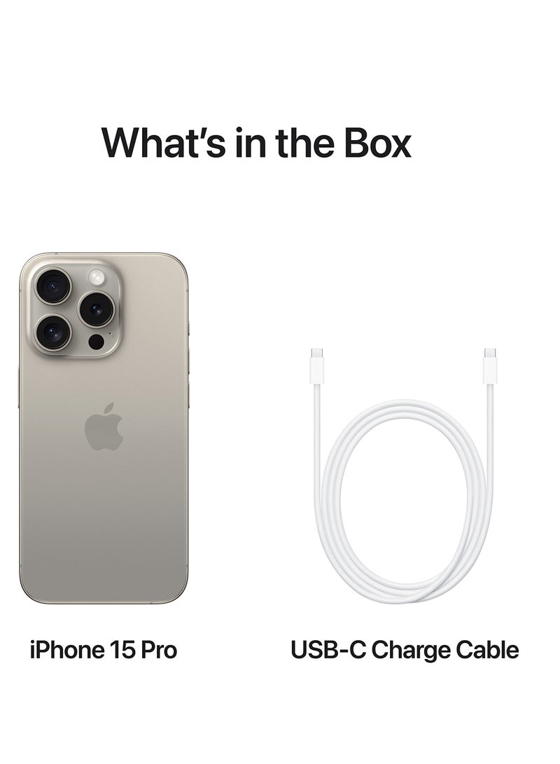 Apple - iPhone 15 Pro 512GB Natural Titanium 5G With FaceTime - Middle East Version - Image 1
