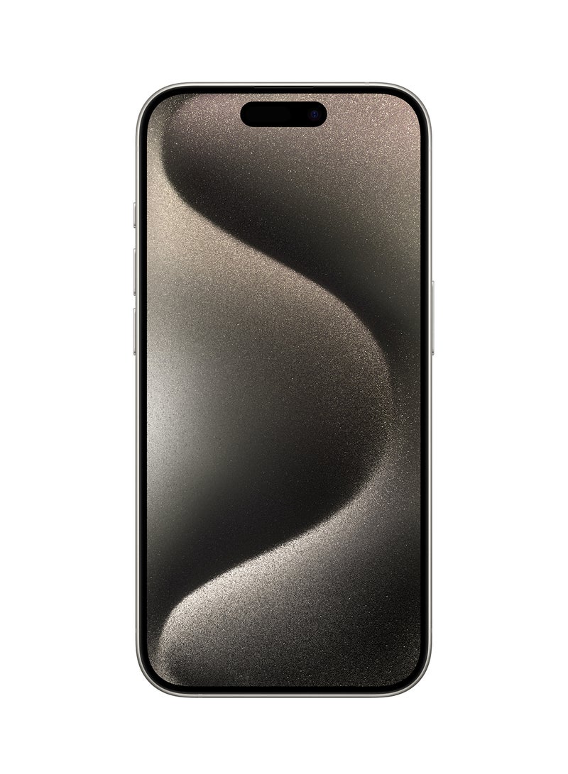 Apple - iPhone 15 Pro 512GB Natural Titanium 5G With FaceTime - Middle East Version - Image 1