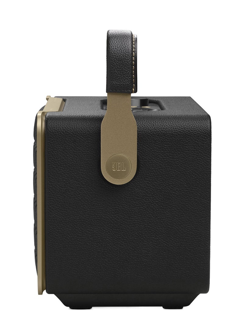 JBL - Authentics 300 Smart Home Speaker With Wi-Fi, Bluetooth, Voice Assistants And Retro Design Black - Image 1
