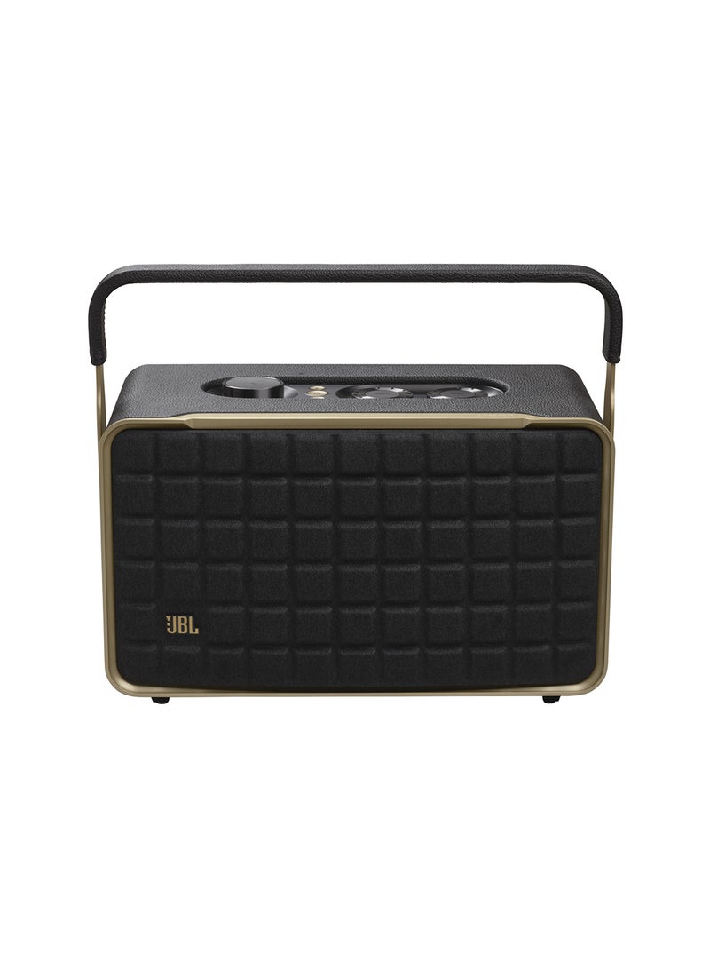 JBL - Authentics 300 Smart Home Speaker With Wi-Fi, Bluetooth, Voice Assistants And Retro Design Black - Image 1