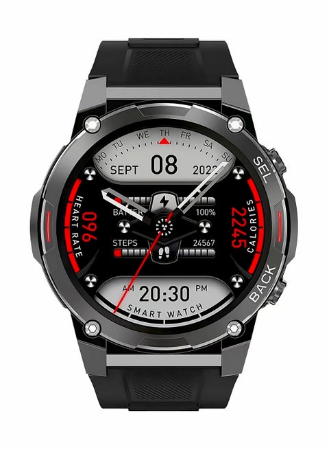 Dream Smartwatch For Men With AMOLED Always On Display Bluetooth Calling Waterproof Fitness Watches For Android iOS Black