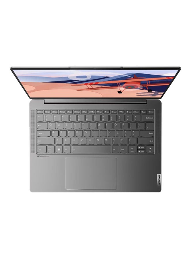 Yoga Slim 6 14IAP8 (Upgraded Version) Laptop With 14-inch Display, Core i7-1260P Processor/16GGB RAM/512GB SSD/Windows 11 Home/Intel Iris Xe Graphics English/Arabic Storm Grey