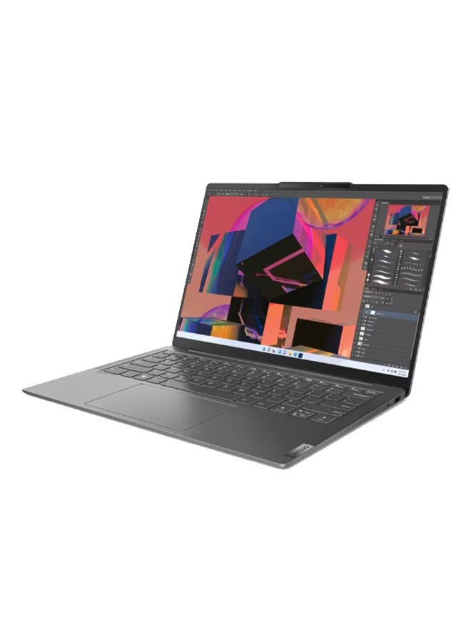 Yoga Slim 6 14IAP8 (Upgraded Version) Laptop With 14-inch Display, Core i7-1260P Processor/16GGB RAM/512GB SSD/Windows 11 Home/Intel Iris Xe Graphics English/Arabic Storm Grey