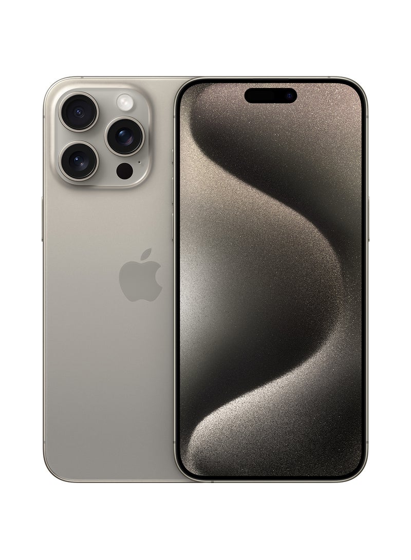 Apple - iPhone 15 Pro Max Physical Dual Sim 1TB Natural Titanium 5G Without FaceTime - Image 1