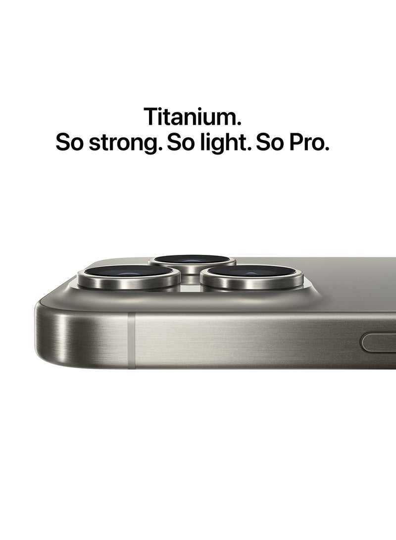 Apple - iPhone 15 Pro Max Physical Dual Sim 1TB Natural Titanium 5G Without FaceTime - Image 1