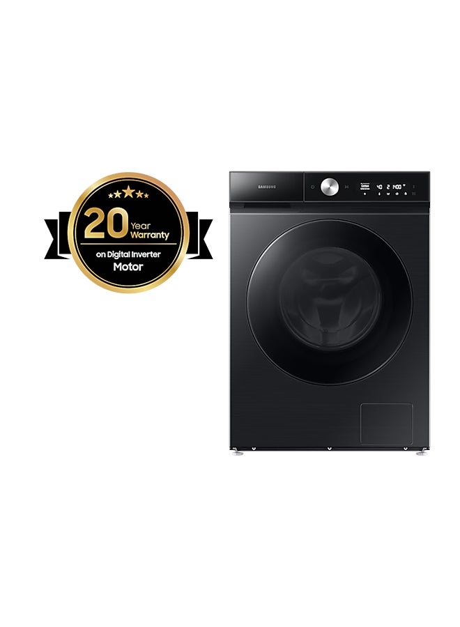 Samsung 11.5/8 Kg Front Load Washer Dryer Combo With Digital Inverter Technology, AI Ecobubble And AI Wash 11.5 kg WD11BB944DGBGU-R Black - Image 1