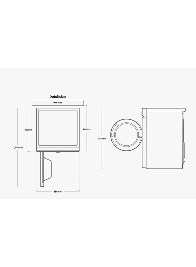 Front Load Washer AI Ecobubble, Wash, Auto Dispense And Bespoke Design 20 kg WF20B9600KV/GU-R Black - pnsku/N53433444A/45/_/1694007843/33f36063-af35-48b3-a644-3f8c2bb8289b