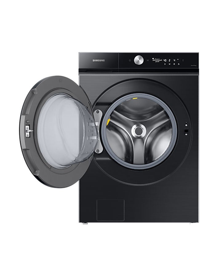 Samsung - Front Load Washer Dryer Combo With EcoBubble, AI Wash And Bespoke Design 18.5 kg WD18B6400KV/GU-R Black - Image 1