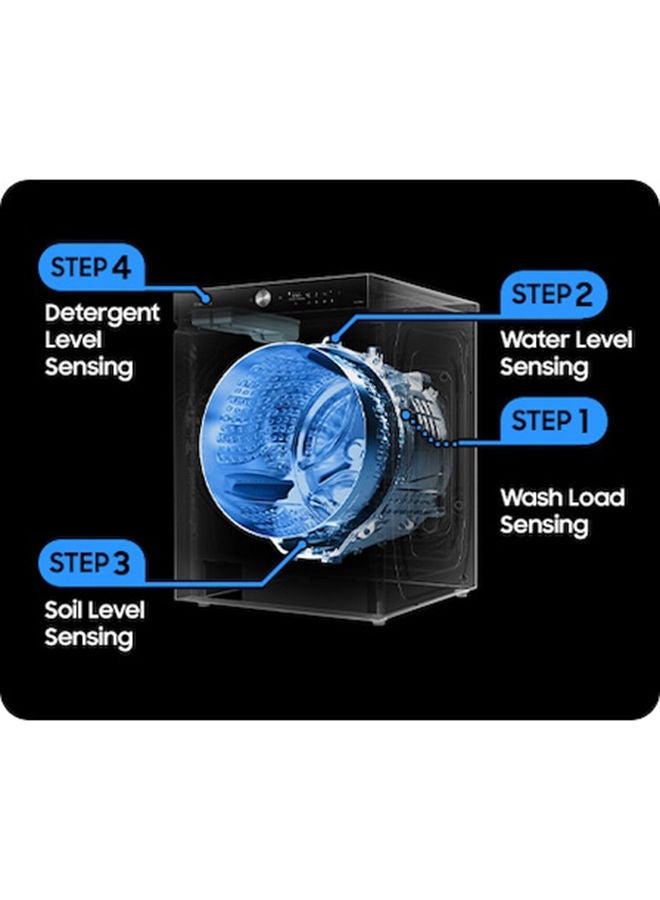 Samsung - Front Load Washer Dryer Combo With EcoBubble, AI Wash And Bespoke Design 18.5 kg WD18B6400KV/GU-R Black - Image 1