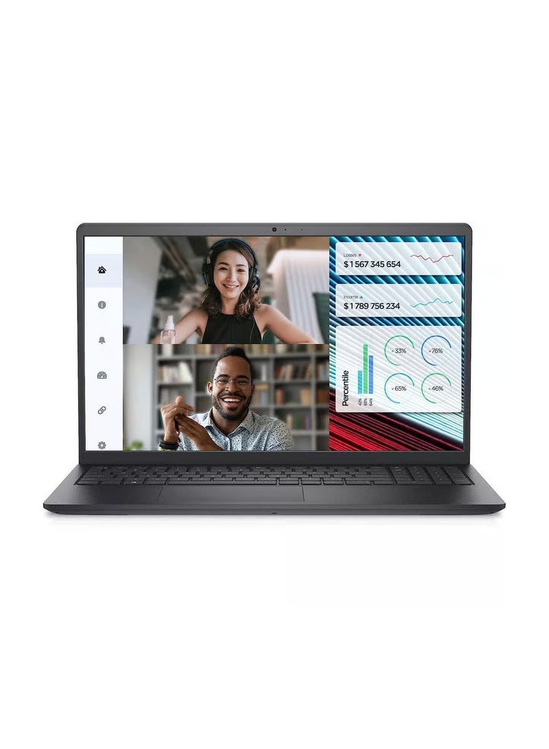 DELL - Dell Vostro 3520 Intel Core i7-1255U, 8GB Ram, 512GB SSD, Nvidia MX550, 15.6 inches FHD - English/Arabic Black - Image 1