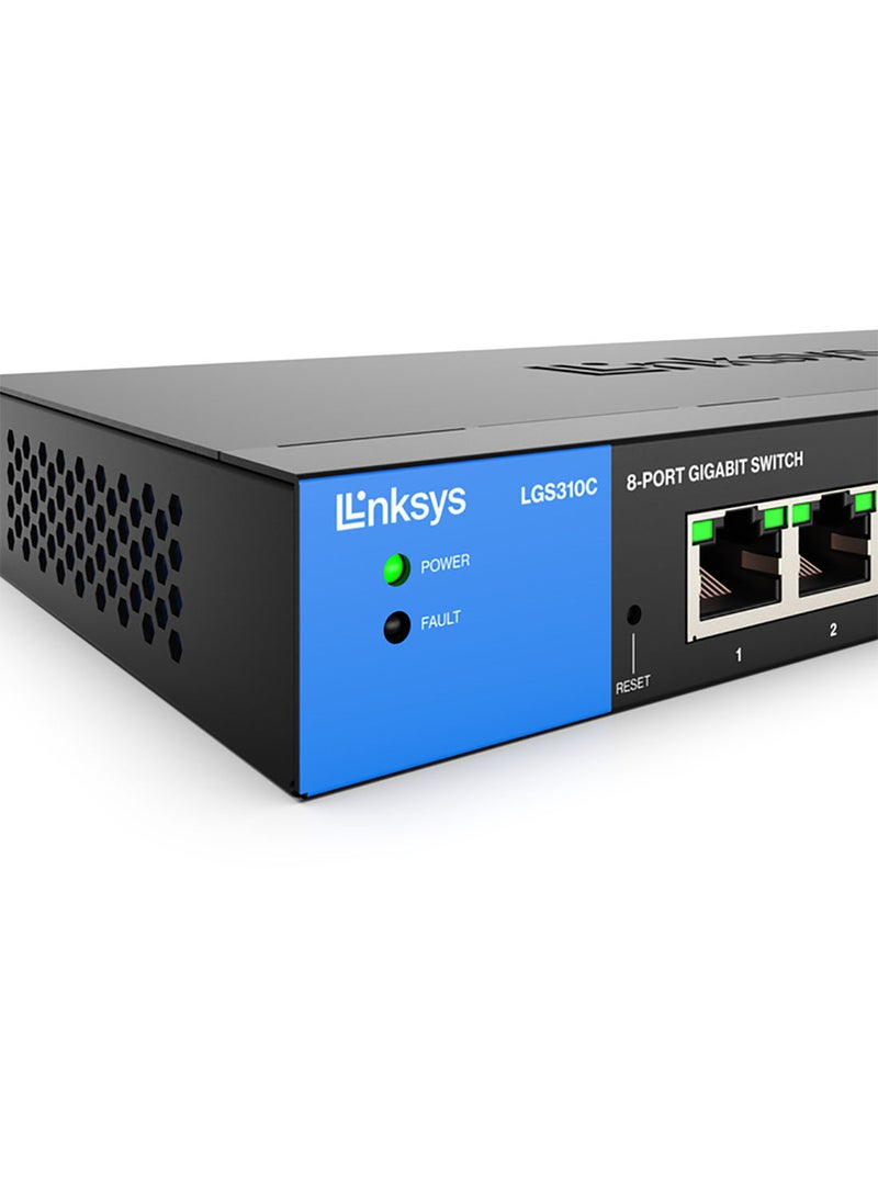 لينكسيس - محول إيثرنت جيجابت مُدار بـ 8 منافذ مع 2 وصلات SFP 1G متوافقة مع TAA LGS310C - Image 1