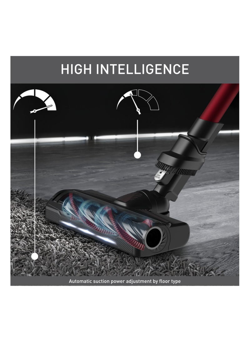 Cordless Vacuum Cleaner | X-Force Flex 9.60 Vacuum Cleaner Cordless | Animal Care Model | Strong Constant Suction Power |Long-Lasting Battery | Flex Tube System | Automatic Suction Power Adjustment by Floor Type | 2 Years Warranty 100 W TY2079HO Red & Black