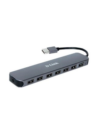 DUB-H7 7-Port High-Speed USB 2.0 HUB, Plug and Play, Fast Quick Charging Port, Compatible with Windows/Mac/Linux, Black - pnsku/N53433693A/45/_/1724152596/513fca6d-3068-4469-a8cf-80fda0aeedb4
