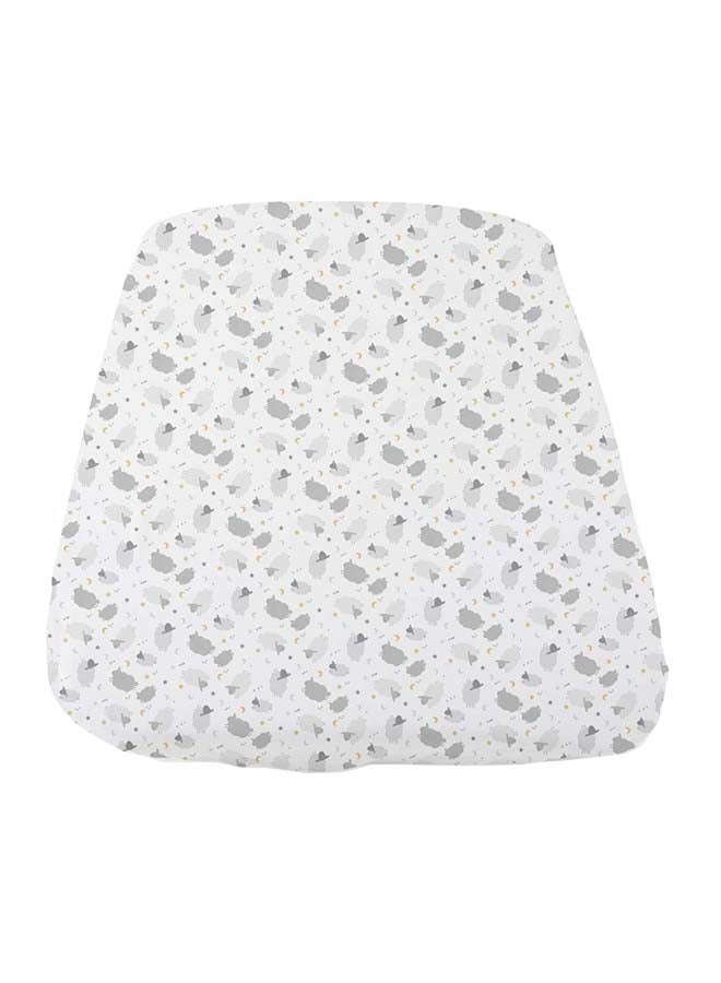 Chicco - Crib Set 2 Fitted Sheets Compatible With Next2Me Forever, Grey Sheep - Image 1