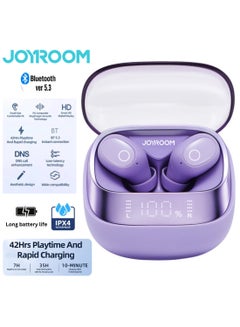 JOYROOM True Wireless In-Ear Earbuds Low Latency Earphone With Charging Case Purple  - Image 1