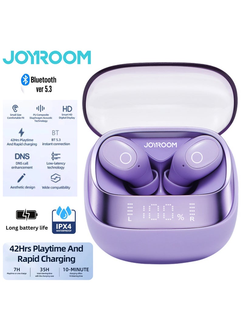JOYROOM - True Wireless In-Ear Earbuds Low Latency Earphone With Charging Case Purple - Image 1
