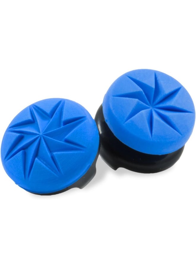 KontrolFreek FPS Freek Edge for PlayStation 4 (PS4) and PlayStation 5 (PS5) | Performance Thumbsticks | 1 High-Rise Convex, 1 Low-Rise Convex | Blue - Image 3