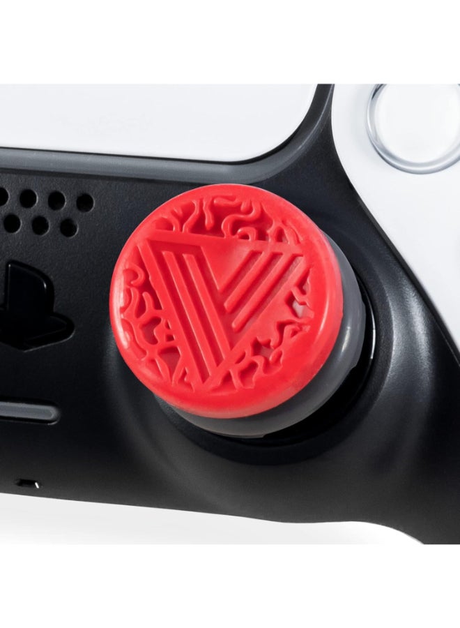KontrolFreek Call of Duty: Vanguard Performance Thumbsticks for PlayStation 4 (PS4) and PlayStation 5 (PS5) | 2 High-Rise, Hybrid| Red/Black - Image 5