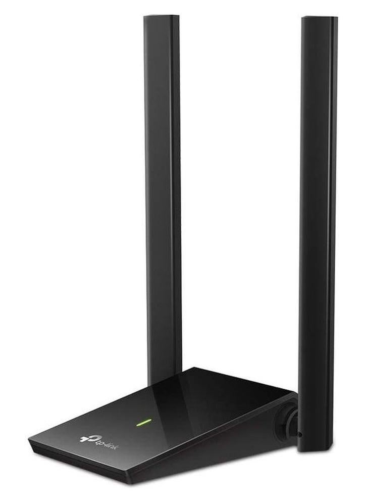 تي بي لينك محول USB WiFi للكمبيوتر الشخصي (Archer T4U Plus) - محول شبكة لاسلكي ثنائي النطاق AC1300Mbps لسطح المكتب مع هوائيات عالية الكسب 2.4 جيجا هرتز/5 جيجا هرتز 5dBi، يدعم نظام التشغيل Windows 10/8.1/8/7، ونظام التشغيل Mac OS - Image 1