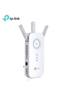 TP-LINK AC1750 Universal Dual Band Range Extender, Broadband/Wi-Fi Extender, Wi-Fi Booster/Hotspot with 1 Gigabit Port and 3 External Antennas, Built-in Access Point Mode, 1750Mbps Speed (RE450) White  - Image 1