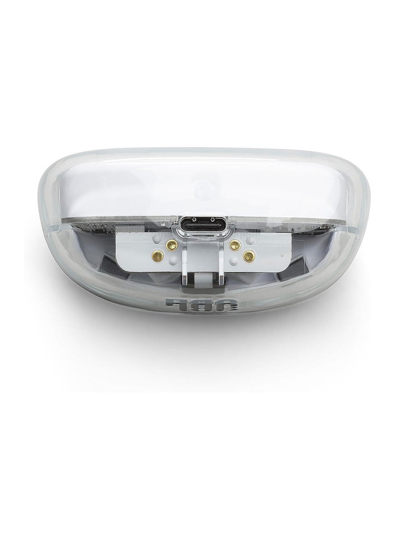 JBL - Tune Beam True Wireless Noise Cancelling Earbuds, Pure Bass Sound, Bluetooth 5.3, Smart Ambient, 4-Mics Technology, VoiceAware, 48H Battery, Water And Dust Resistant White - Image 1