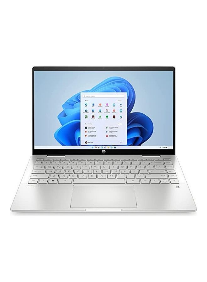 HP - Pavilion x360 (Upgraded Version) Laptop With 14-Inch FHD Display, Core i5-1235U Processor/8GB RAM/256GB SSD/Intel XE Graphics/Windows 11 Home/ English Natural Silver - Image 1