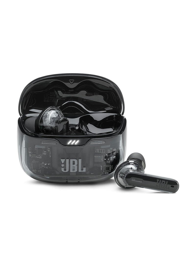JBL Tune Beam True Wireless Noise Cancelling Earbuds, Pure Bass Sound, Bluetooth 5.3, Smart Ambient, 4-Mics Technology, VoiceAware, 48H Battery, Water And Dust Resistant Black  - Image 4