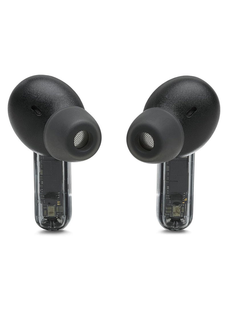 JBL Tune Beam True Wireless Noise Cancelling Earbuds, Pure Bass Sound, Bluetooth 5.3, Smart Ambient, 4-Mics Technology, VoiceAware, 48H Battery, Water And Dust Resistant Black  - Image 5