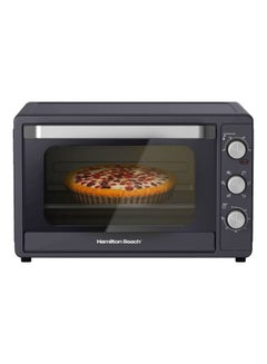 Hamilton Beach Convection Toaster Oven with Rotisserie Grill, Double Walled Glass, Oyster Grey Color, 6 accessories, 6 functions, Max 230°C temp & 60 mins timer, 2 years warranty 55 L 2200 W CTGL55-ME Oyster Grey  - Image 1