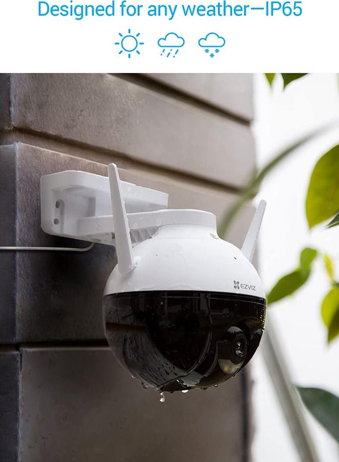 EZVIZ - 1080P Full Hd Wifi Security Camera Outdoor Pan Tilt Zoom 360° Visual Coverage Color Night Vision Ip65 Waterproof Motion Detection Xiaomi Memory Card 256GB A2/4K - Image 1