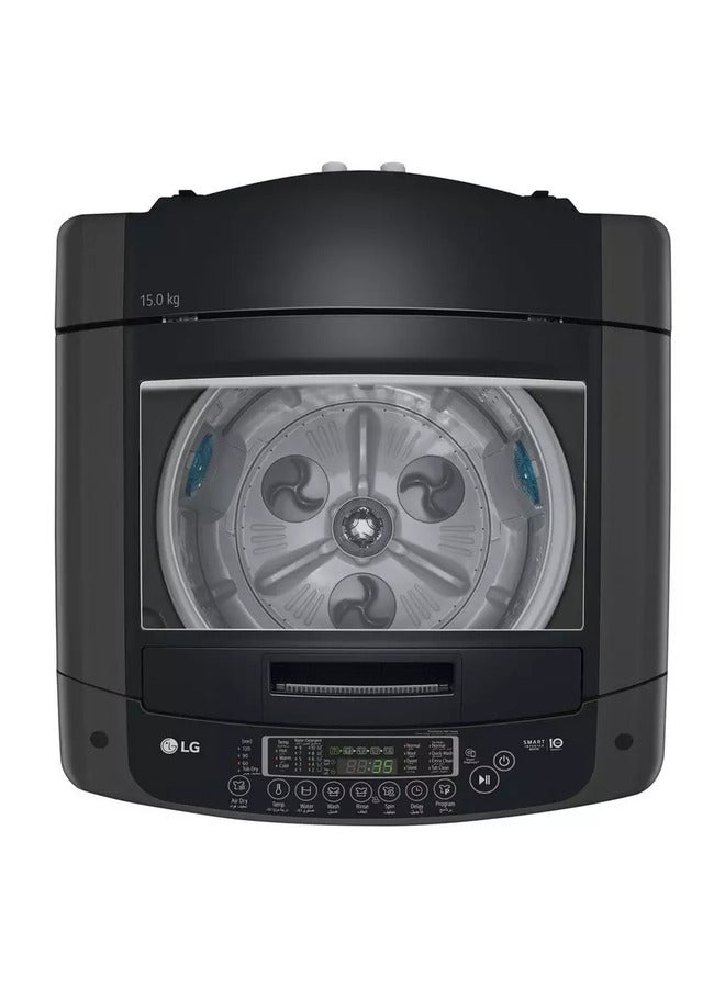 LG - Top Load Washing Machine 15 kg WTV15BNDA Middle Black - Image 1