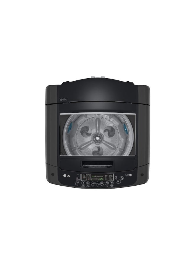 LG Top Load Washing Machine, 15kg Capacity, Black, Steam, Tub Clean, Smart Motor - WTV15BNDA 15 kg WTV15BNDA Middle Black - Image 5