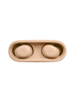 JBL Wave Buds True Wireless Earbuds Deep Bass Comfortable Fit 32H Battery Smart Ambient Technology Hands Free Call Water And Dust Resistant Beige  - Image 3