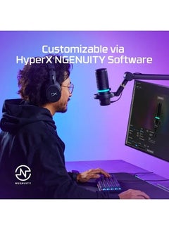 HYPERX Duo Cast RGB USB Condenser Microphone 4P5E2AA Black  - Image 5