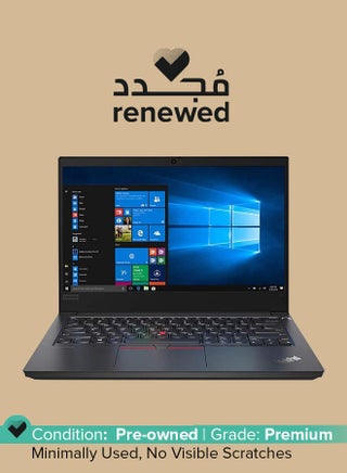 Renewed - ThinkPad E14 Laptop With 14-Inch FHD Display,Intel Core i5-10th Gen Processor/8GB DDR4 RAM/256GB SSD/Windows 10 Pro English Black - pnsku/N53434770A/45/_/1694411988/a14ffa4b-ed2f-4958-b4bc-c29187c6d126