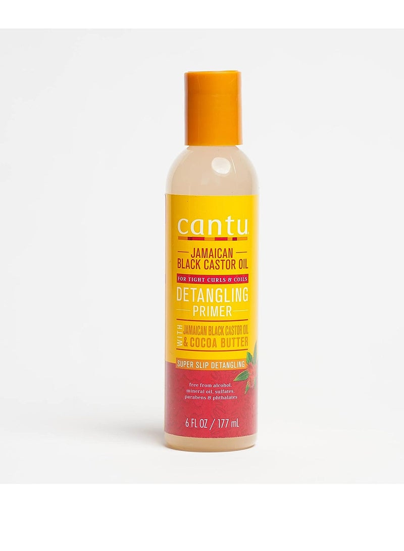 كانتو زيت الكاسترول الأسود الجامايكي لفك تشابك الشعر مع زبدة الكاكاو