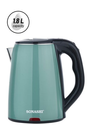 1.8 L Cordless Kettle with Auto Shut OFF Function | Stainless Steel Kettle with 360-Degree Swivel Base and Power On/Off Indicator Light | Instant Water Heater And Tea Maker 1.8 L 1500 W SKT-1811N Green - pnsku/N53434930A/45/_/1744386334/3fc2934f-42a9-4b61-9532-70db89012113