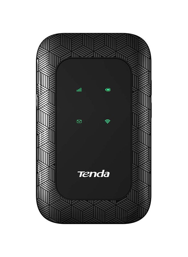 Tenda 4G180 3G/4G LTE Advanced 150Mbps Pocket Mobile Wi-Fi Hotspot Device- Black, Single_Band, 150 MB/S Black  - Image 1