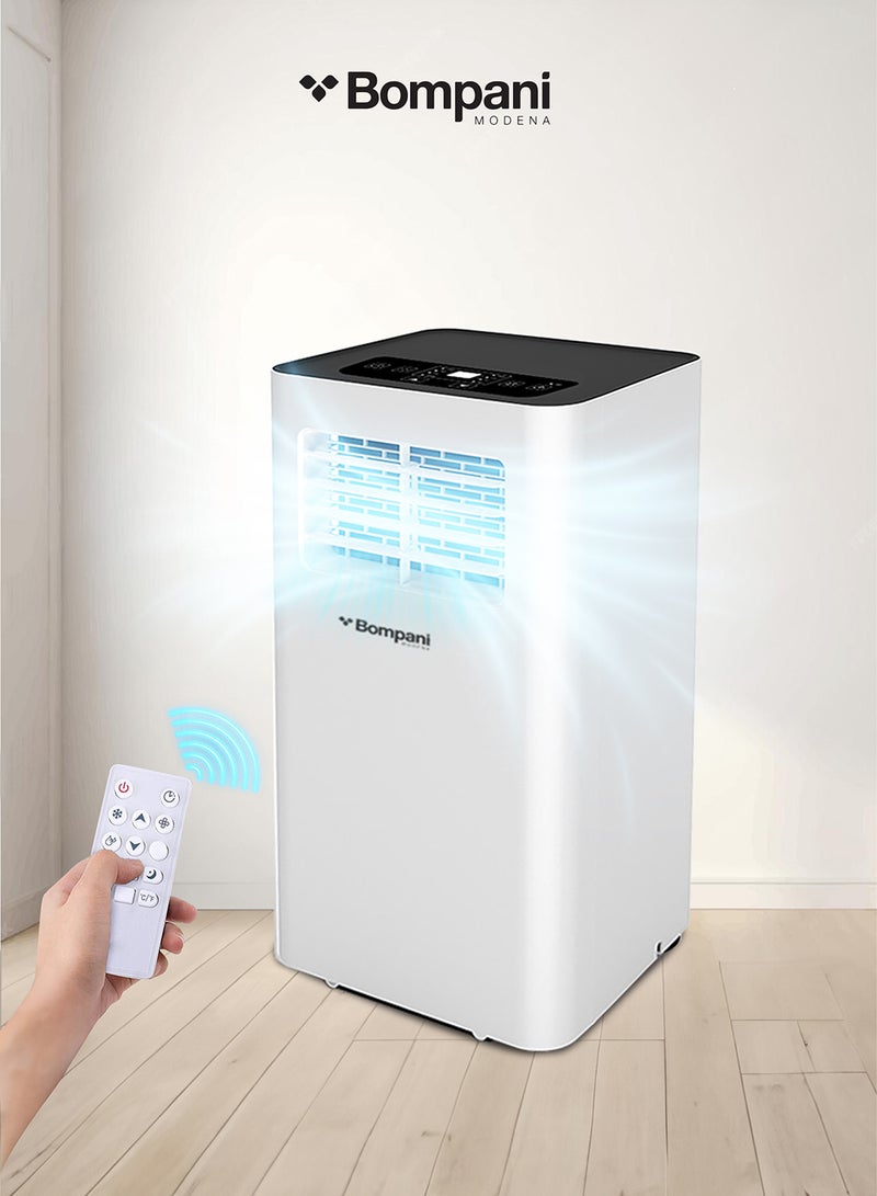 Bompani - Portable Ac 9000 Btu With Auto Swing, Led Display, And Remote Control - White. Includes Window Connector Kit Bo900 1-Year Manufacturer Warranty And 5-Year Compressor Warranty 220 W BO900 White - Image 1