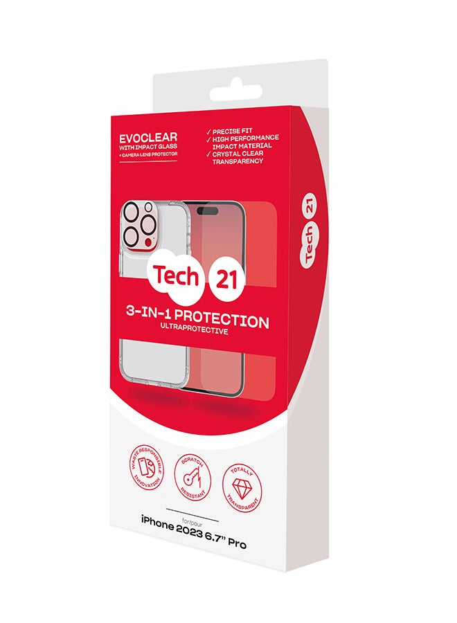 تيك 21 حزمة الحماية المتميزة لهاتف iPhone 15 Pro Max 6.7