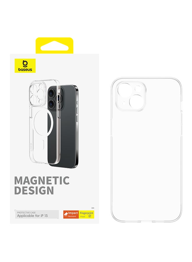 Baseus Lucent Series Magnetic Phone Case For iPhone 15 Clear Clear - Image 4