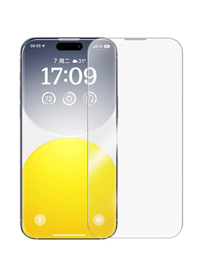 Baseus Diamond Series Full-Coverage HD Tempered Glass Screen Protector For iPhone 15 Pro Clear  - Image 1