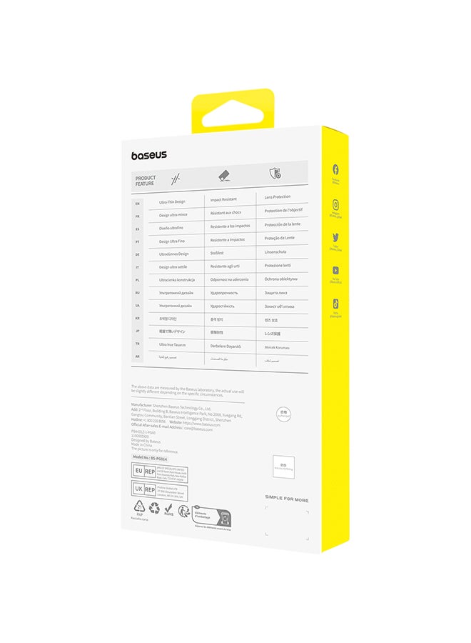 Baseus Diamond Series Full-Coverage HD Tempered Glass Screen Protector For iPhone 15 Pro Clear  - Image 3