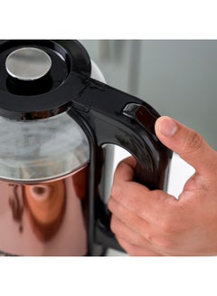 GEEPAS Double Layer Electric Glass Kettle With Boil Dry Protection and Automatic Cutoff 1.7 L 1500 W GK38063 Black , Rose Gold  - Image 5