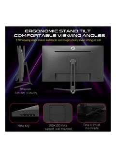 GameOn 28-Inch 4K UHD, 144Hz, 0.5ms, HDMI 2.1 Gaming Monitor (Support PS5) GOP28UHDIPS black  - Image 4