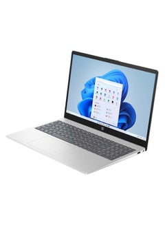 HP 15-fd0020nx Laptop With 15.6-inch FHD (1920x1080) Display, Intel Core i5-1335U Processor/8GB RAM/512GB SSD M.2/DOS(Without Windows)/Intel Iris Xe Graphics/ English/Arabic Silver  - Image 3