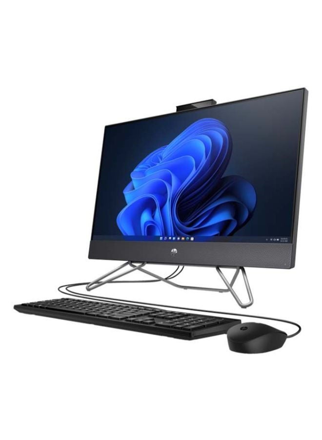 HP الكل في واحد 205 G8 مع شاشة 23.8 بوصة عالية الدقة (1920x1080) ، معالج ايه ام دى ريزين 7-5700U / ذاكرة رام 8 جيجابايت  / سعة تخزين 512 جيجابايت إس إس دي / بدون ويندوز / بطاقة رسومات ايه ام دى راديون فيجا مع لوحة مفاتيح لاسلكية + ماوس الإنجليزية/العربية أسود - Image 3