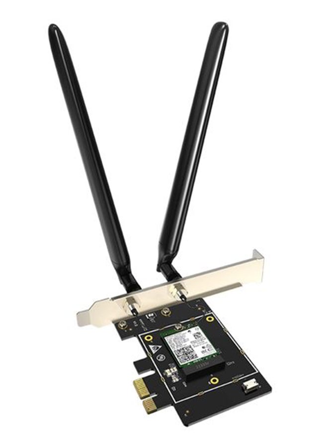 Tenda AX5400 Tri-band Gigabit Wi-Fi 6E PCI-E Adapter Black - Image 1