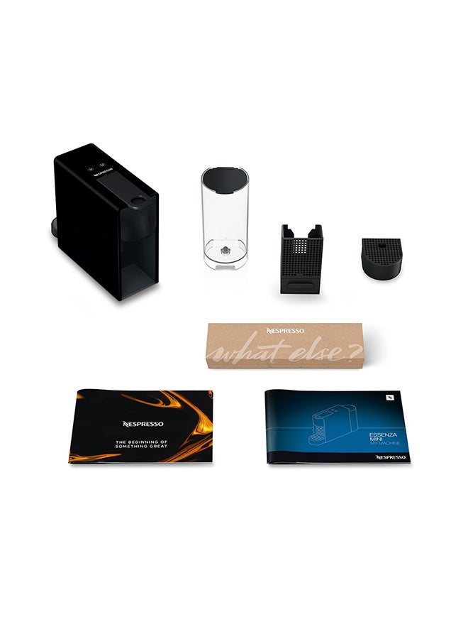 Nespresso - Nespresso Original Essenza Black, Coffee Machine With Aerocino Milk Frother 0.6 L 220 W C30-ME-BK-NE2+3694BK Black - Image 1